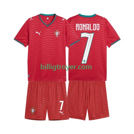 Billige Fotballdrakter Portugal Cristiano Ronaldo 7 World Cup Barn Hjemmedraktsett 2026 Kortermet